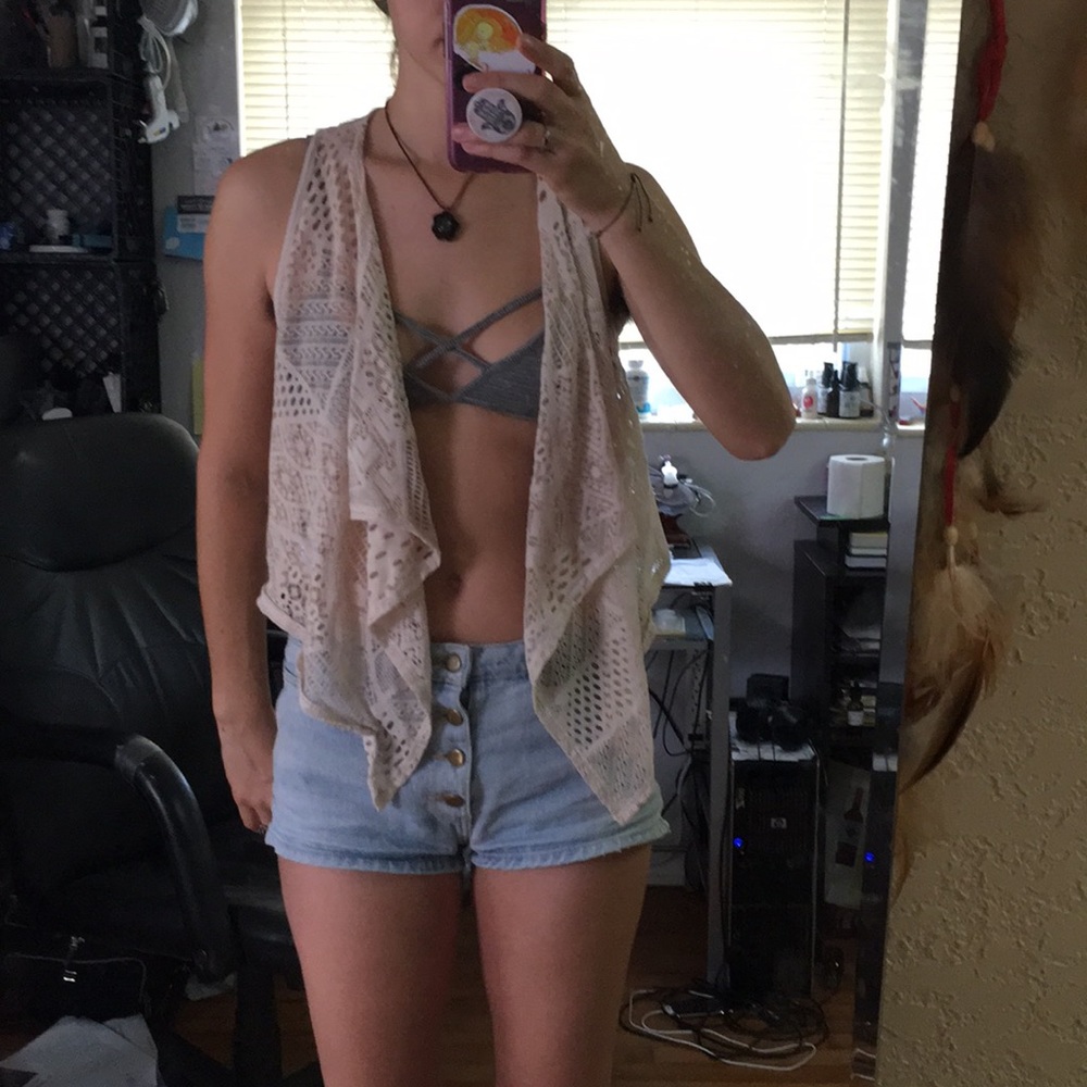 Boho lace vest